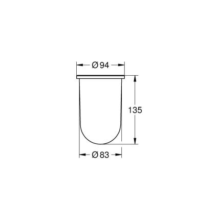 GROHE 40393000 - Запасной стакан ESSENTIALS прозрачный