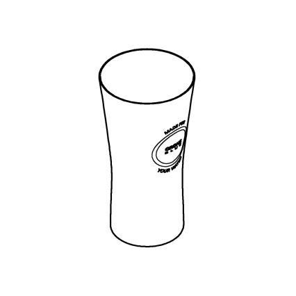 GROHE 40437000 - Набор из 6 хрустальных прозрачных стаканов BLUE, 250 мл