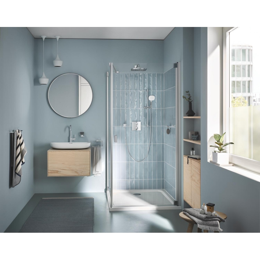 GROHE 40510001 - Тримач для рушників ESSENTIALS CUBE 188 мм глянцевий хром