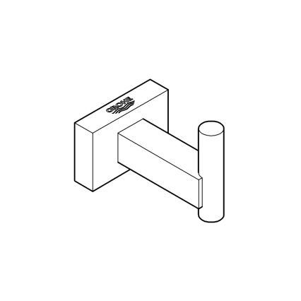 GROHE 40511001 - Крючок для банного халата ESSENTIALS CUBE, глянцевый хром