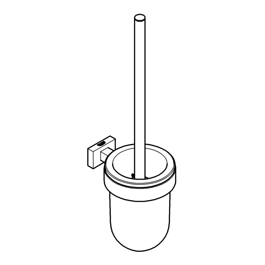 GROHE 40513DC1 - Набор для чистки унитаза ESSENTIALS CUBE из нержавеющей стали