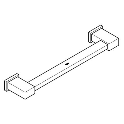 GROHE 40514001 - Тримач для рушників ESSENTIALS CUBE 392 мм блискучий хром