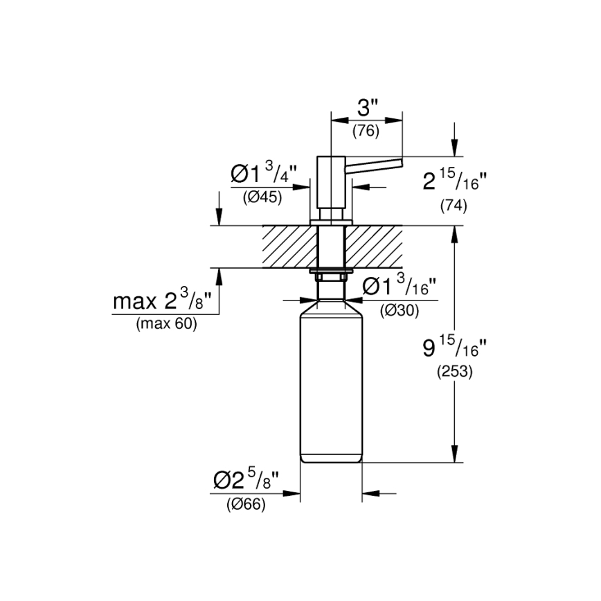 GROHE 40535000 - дозатор мила COSMOPOLITAN 500 мл глянцевий хром
