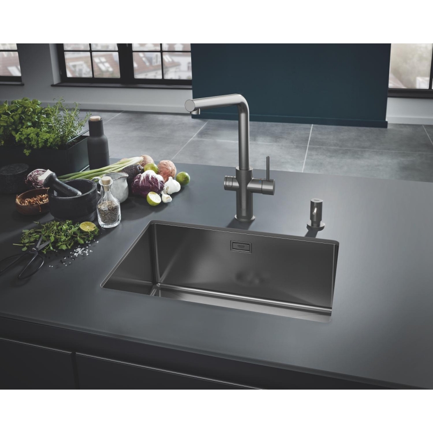 GROHE 40535AL0 - дозатор для жидкого мыла COSMOPOLITAN 500 мл, графит