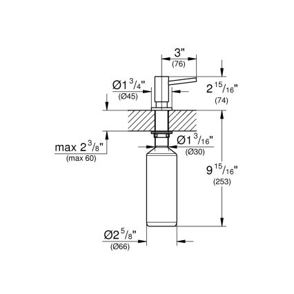 GROHE 40535DL0 - Дозатор для мыла COSMOPOLITAN, 500 мл, бронзовый