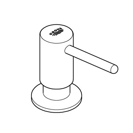 GROHE 40536000 - Дозатор для мила CONTEMPORARY 400 мл блискучий хром