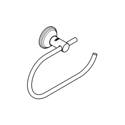 GROHE 40657001 - Держатель для туалетной бумаги ESSENTIALS AUTHENTIC, полированный хром