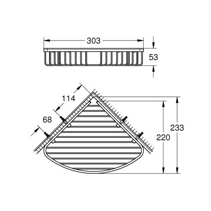GROHE 40663001 - Дротяна мильниця BAUCOSMOPOLITAN блискучий хром