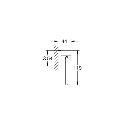 GROHE 40689001 - Тримач туалетного паперу ESSENTIALS полірований хром