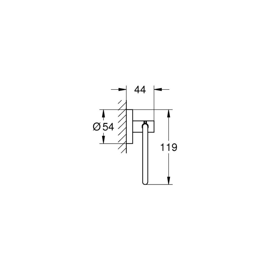 GROHE 40689001 - Тримач туалетного паперу ESSENTIALS полірований хром