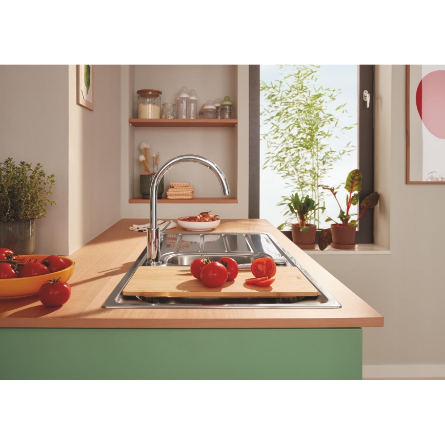 GROHE 40750HV0 - Разделочная доска 450 × 240 × 19 мм, натуральное дерево