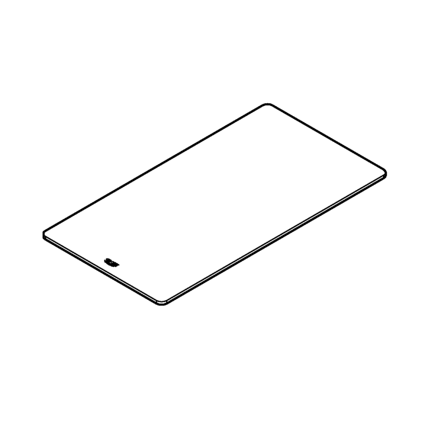 GROHE 40786K00 - Скляна полиця 450 × 240 × 19 мм чорна