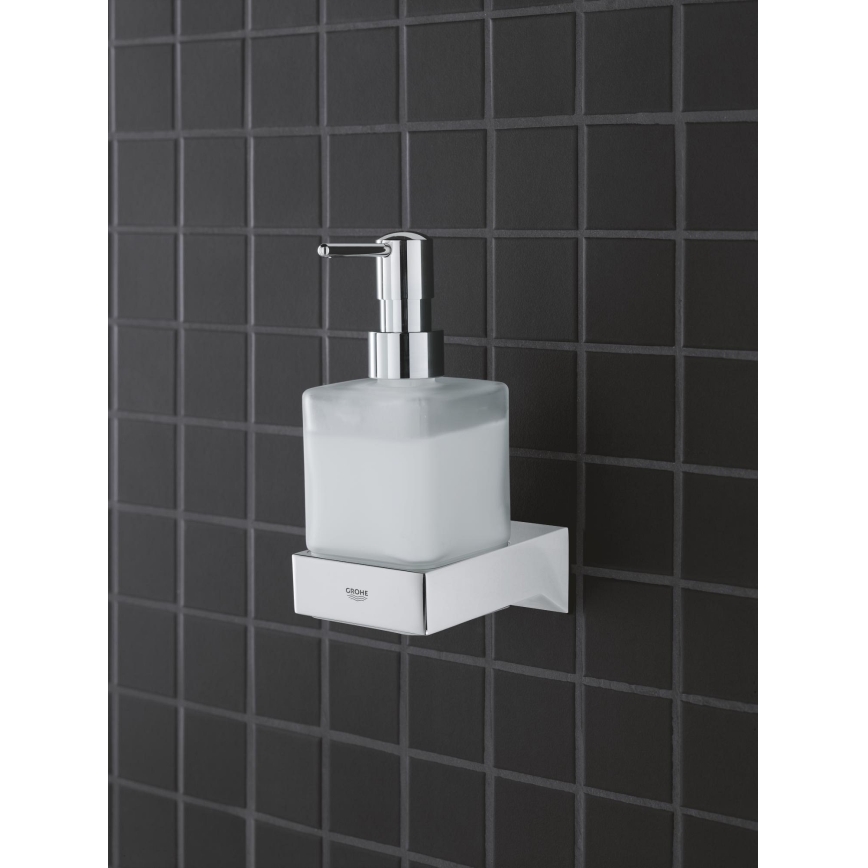 GROHE 40805000 - Диспенсер для жидкого мыла SELECTION CUBE 300 мл, полированный хром