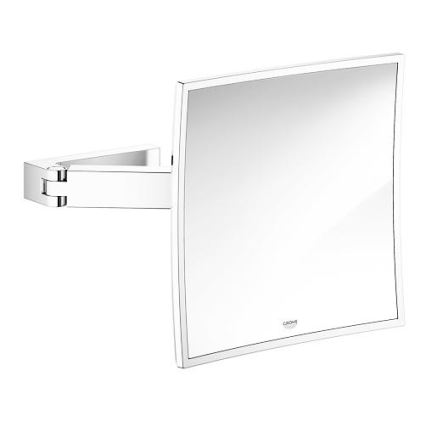 GROHE 40808000 - Косметическое зеркало SELECTION CUBE 22,3 × 22,3 см полированный хром