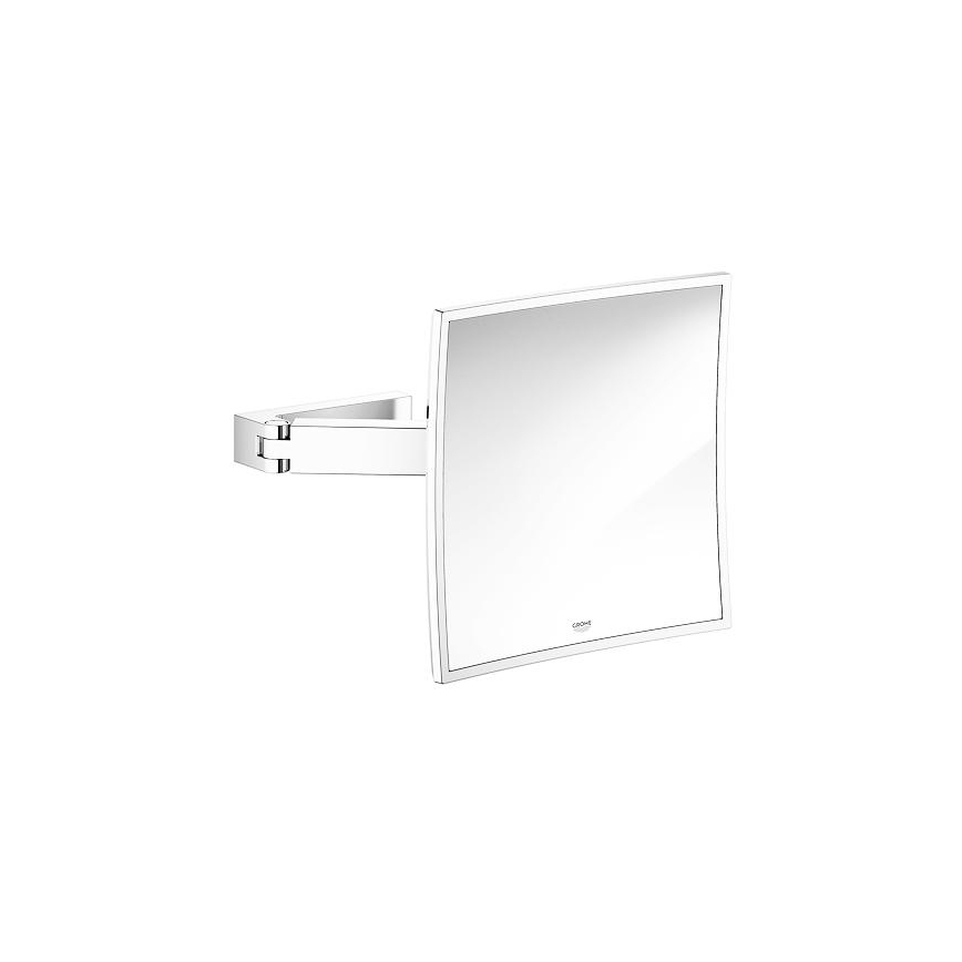 GROHE 40808000 - Косметическое зеркало SELECTION CUBE 22,3 × 22,3 см полированный хром