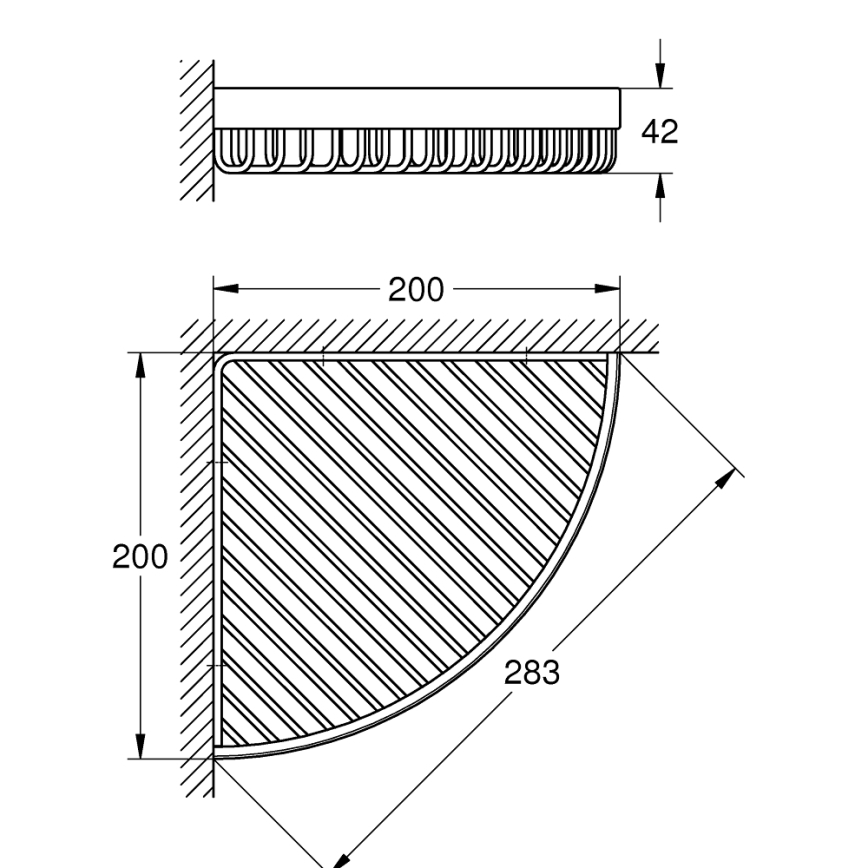 GROHE 40809000 - дротяна мильниця SELECTION CUBE 20 × 20 см, блискучий хром