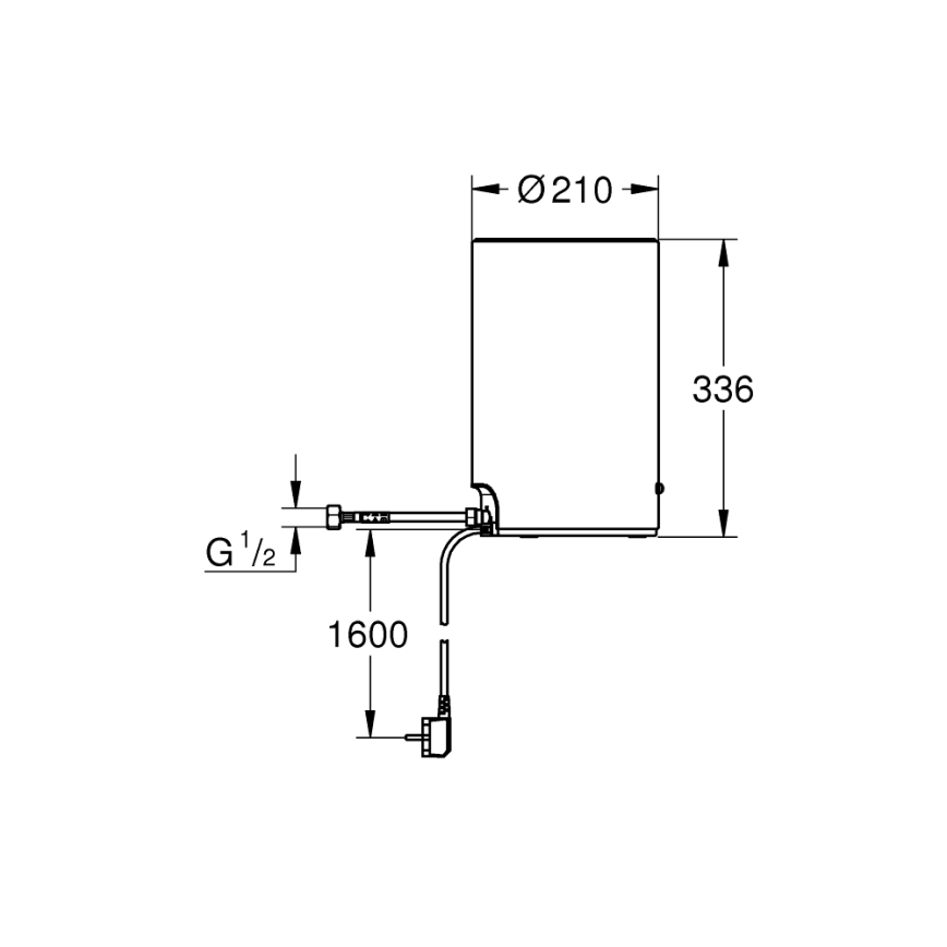 GROHE 40830001 - Резервуар RED, 3 л, блискучий хром