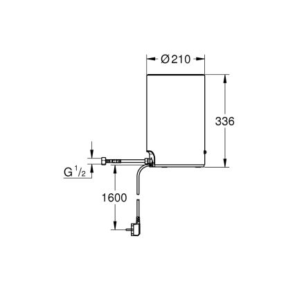 GROHE 40830001 - Резервуар RED, 3 л, полированный хром