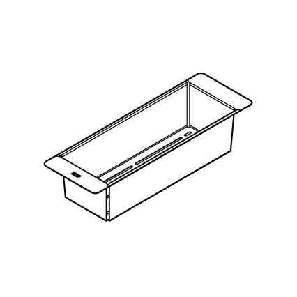 GROHE 40852SD0 - Многофункциональный дуршлаг 450 × 150 × 100 мм из нержавеющей стали