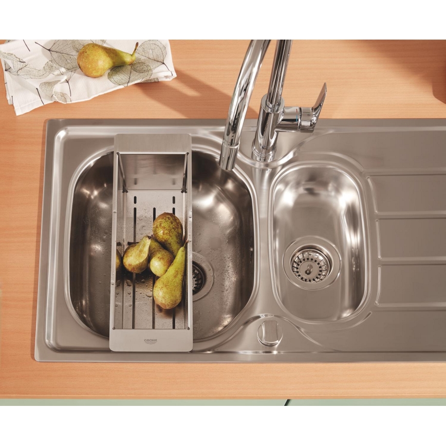 GROHE 40852SD0 - Многофункциональный дуршлаг 450 × 150 × 100 мм из нержавеющей стали