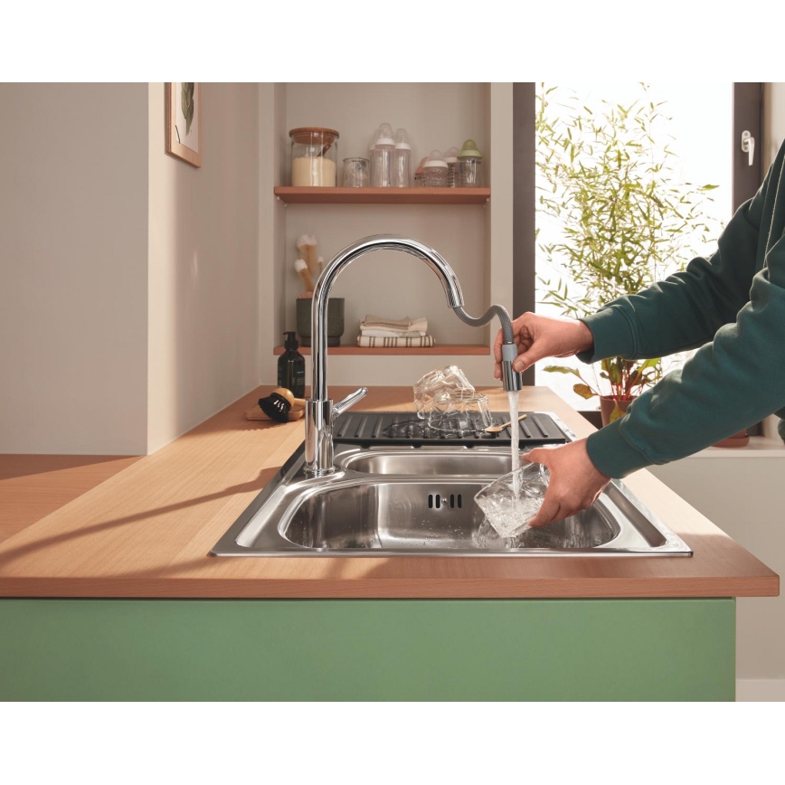 GROHE 40871K00 - Поддон для капель 450 x 400 мм, керамика/чёрный