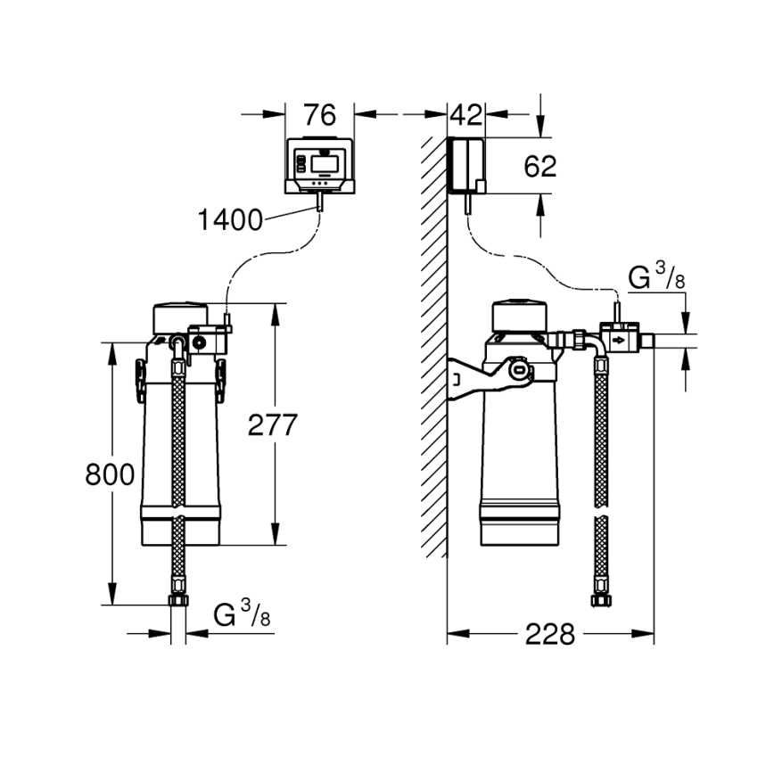 GROHE 40876000 - Стартовий комплект ULTRASAFE глянцевий хром