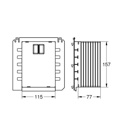 GROHE 40911000 - Ревизионная шахта RAPID SL белая
