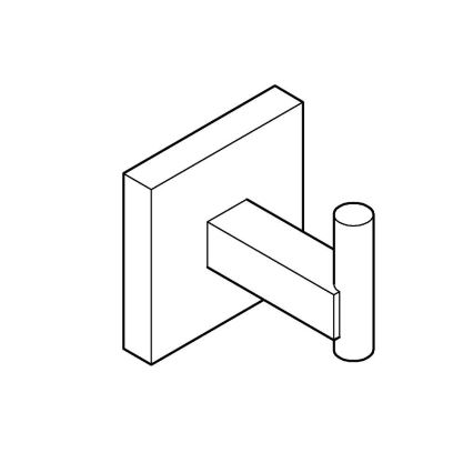 GROHE 40961DC0 - Гачок для купального халата START CUBE, з нержавіючої сталі