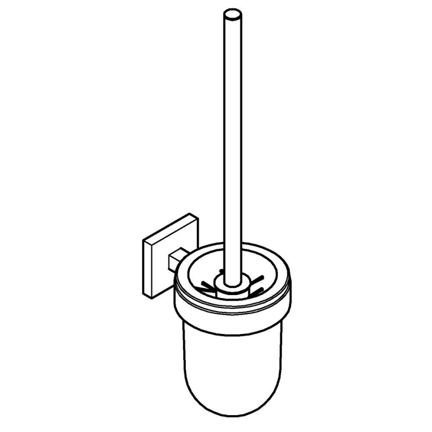 GROHE 40977DC0 - Комплект для чищення унітазу START CUBE, з нержавіючої сталі