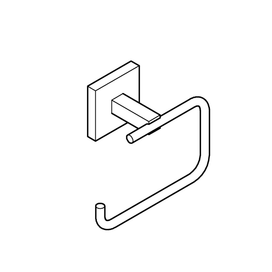 GROHE 40978DC0 - Держатель для туалетной бумаги START CUBE из нержавеющей стали