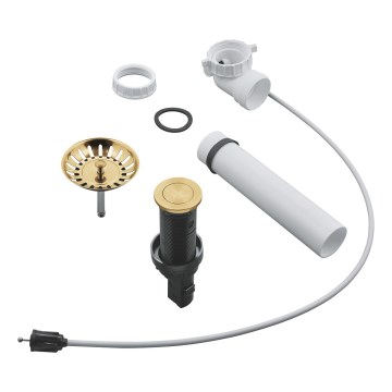 GROHE 40986GN0 - Зливний комплект для кухонних мийок, діаметр 35 мм, золотий