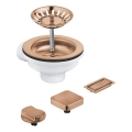 GROHE 40996DL0 - Комплект слива для кухонной мойки, медный