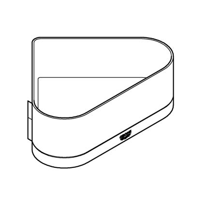 GROHE 41038000 - Кутовий душовий піддон SELECTION полірований хром