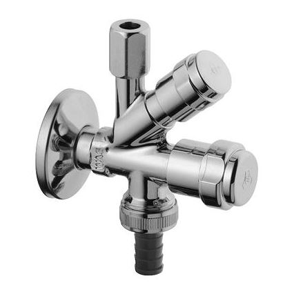GROHE 41073000 - Комбінований кутовий вентиль WAS 12” × 38” блискучий хром