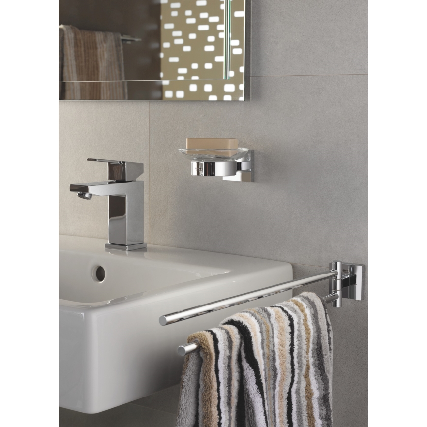 GROHE 41096000 - мильниця START CUBE 110 × 56 × 125 мм полірований хром