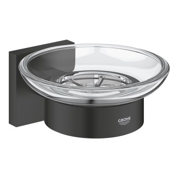 GROHE 410962430 - Мыльница START CUBE 110 x 56 x 125 mm черная