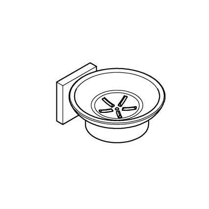 GROHE 410962430 - Мыльница START CUBE 110 x 56 x 125 mm черная