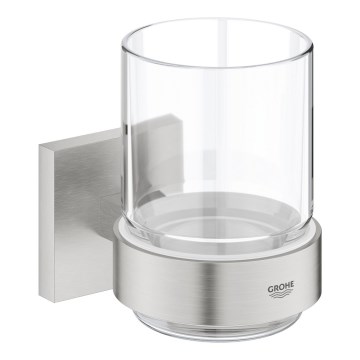 GROHE 41097DC0 - Стакан с держателем START CUBE из нержавеющей стали
