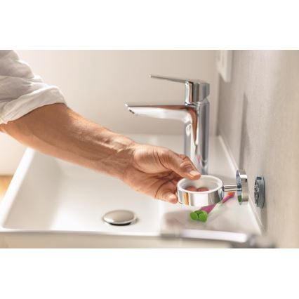 GROHE 41097DC0 - Стакан с держателем START CUBE из нержавеющей стали