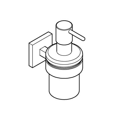 GROHE 41098DC0 - Дозатор жидкого мыла START CUBE 160 мл, нержавеющая сталь