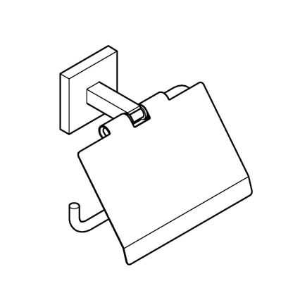 GROHE 411022430 - Держатель туалетной бумаги START CUBE, черный