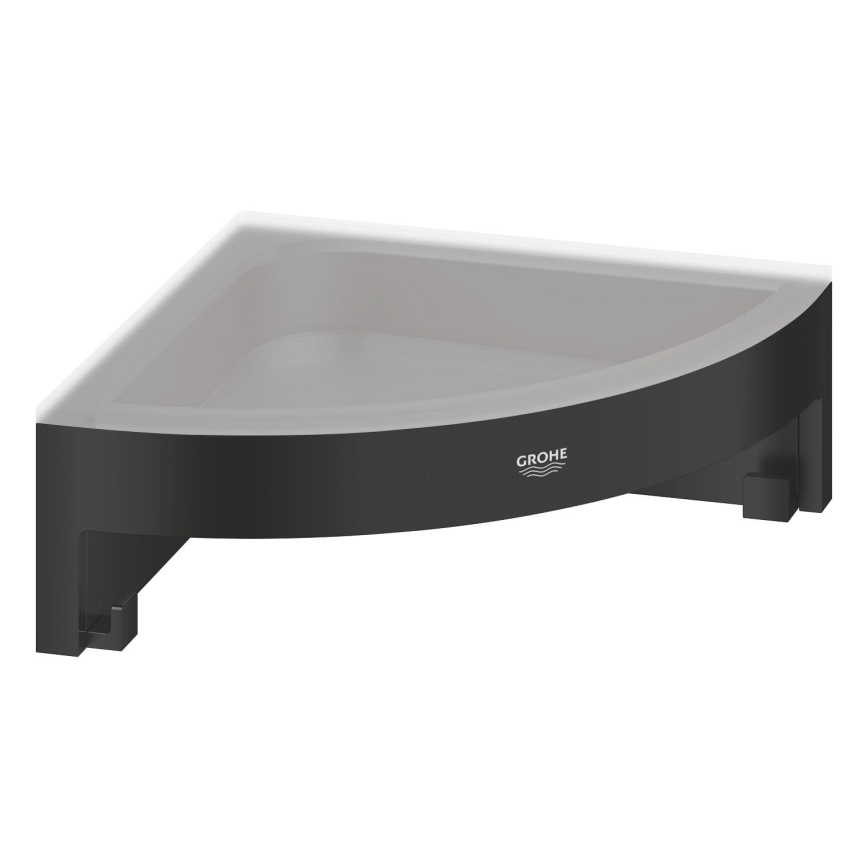 GROHE 411062430 - Угловая душевая полка ESSENTIALS 250 × 250 мм чёрная