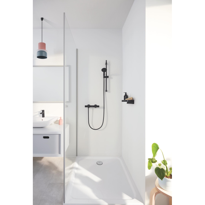 GROHE 411072430 - Полка для душа START CUBE 200 мм, чёрная