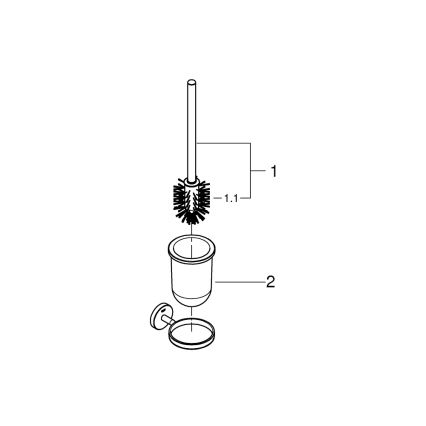 GROHE 41169000 - Комплект для чищення унітазу START, матовий або глянцевий хром