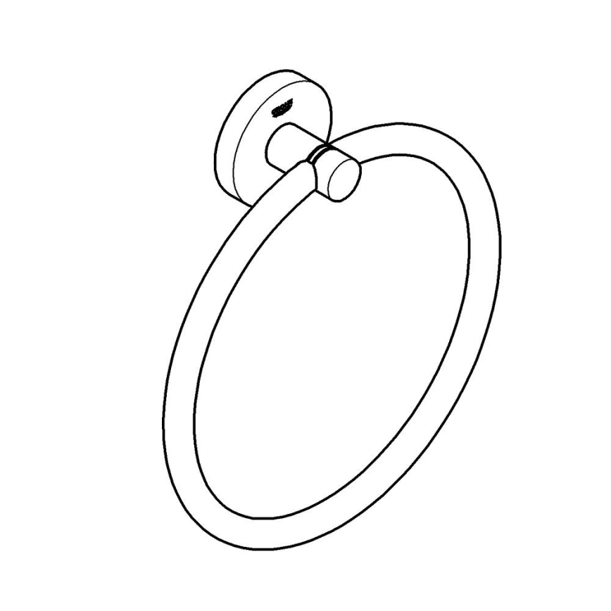 GROHE 411742430 - Тримач для рушників START 180 мм чорний