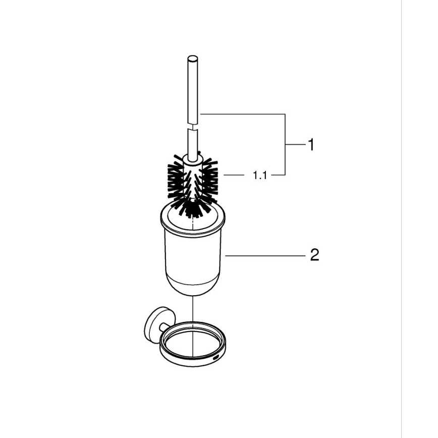 GROHE 411852430 - Набор для чистки унитаза START 398 × 121 mm чёрный