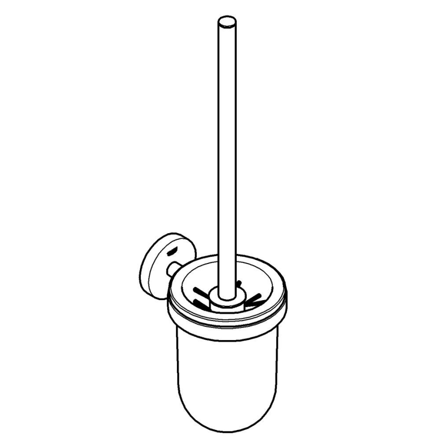 GROHE 41185DC0 - Комплект для чищення унітазу ESSENTIALS, нержавіюча сталь