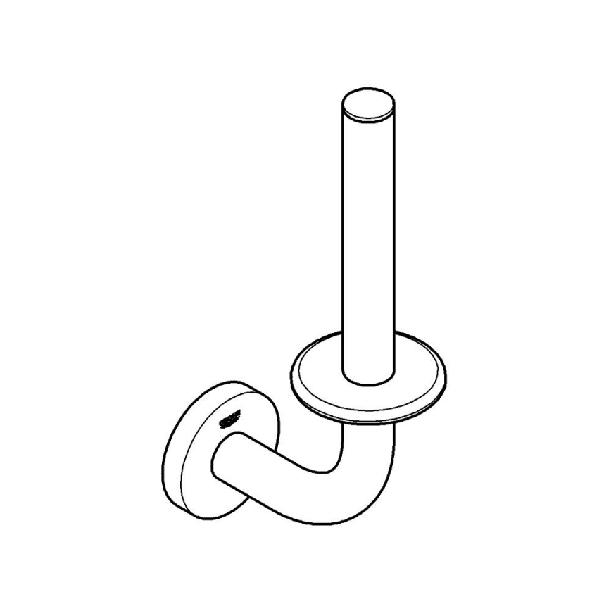 GROHE 41186000 - Тримач запасного рулону туалетного паперу START глянцевий хром