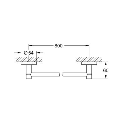 GROHE 411872430 - Полотенцедержатель START 854 мм чёрный