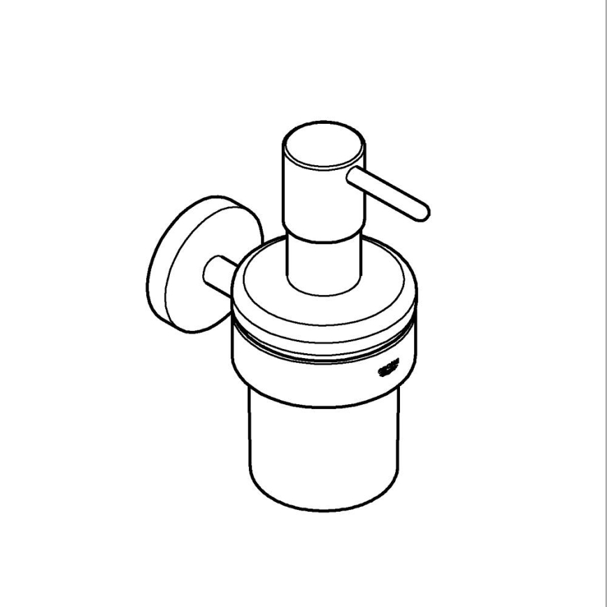 GROHE 41195DC0 - дозатор рідкого мила START, 160 мл, нержавіюча сталь